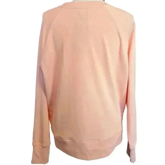 New Gap Light Pink Quarter Button Sweatshirt Size XL - Picture 4 of 6